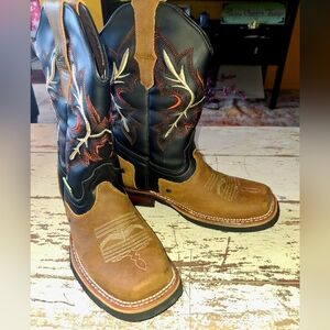 Youth Men's Western Leather Boots